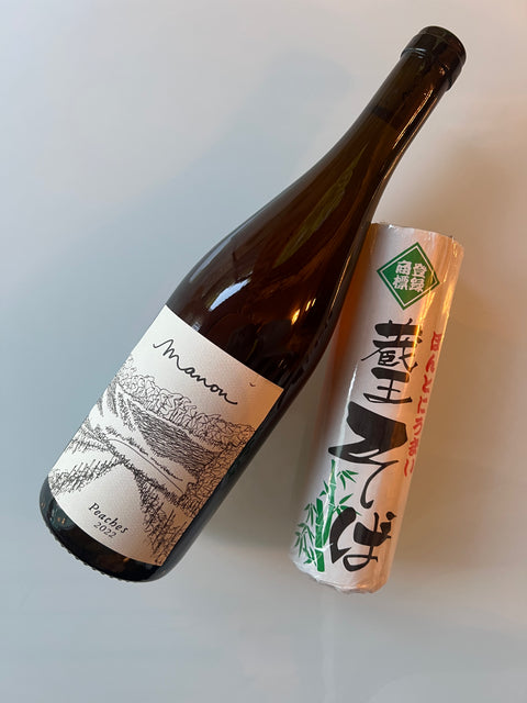 Manon farm マノンファーム　Peaches 2022 ピーチーズ　山形　蔵王　お蕎麦のセット
